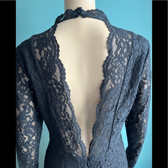 H&M black lace dress. Low cut back. - Picture 5 of 8